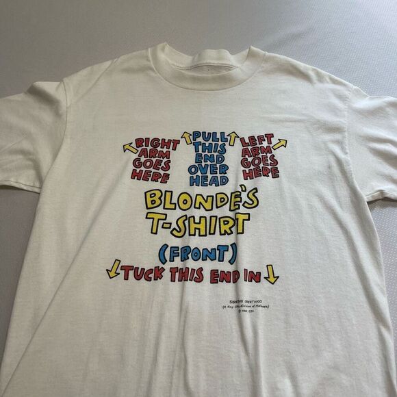 Blonde’s Single Stitch T-Shirt Vintage Size Medium See Measurements - Picture 2 of 6